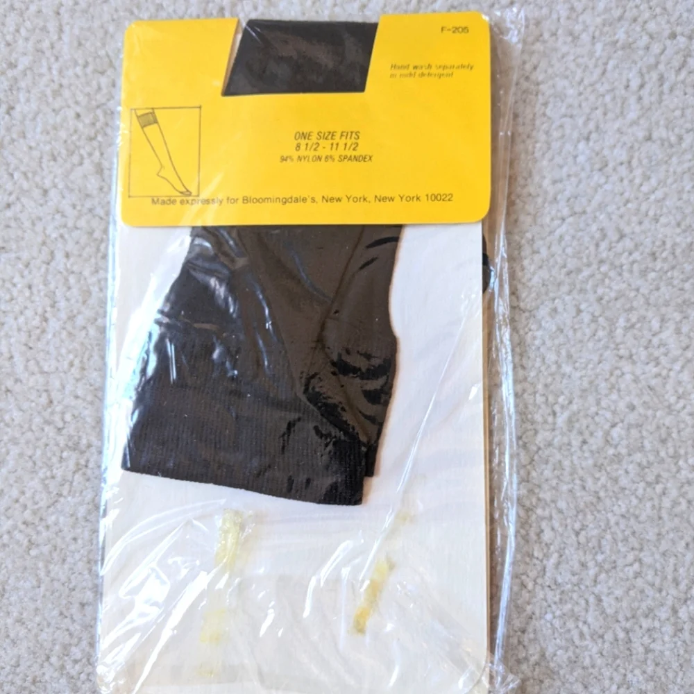 VTG Bloomingdale's b-line knee highs lot of 2 NWOT